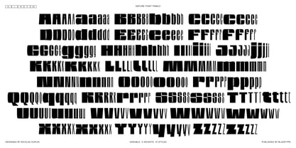 Sature Font Poster 8