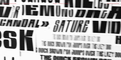 Sature Font Poster 14