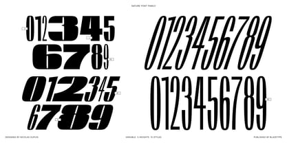 Sature Font Poster 10