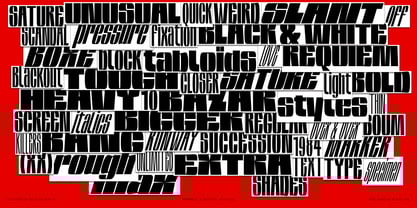 Sature Font Poster 1