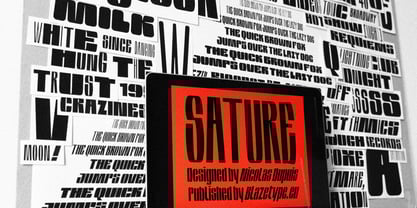 Sature Font Poster 11
