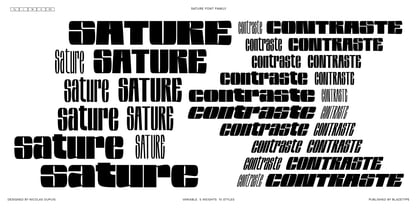 Sature Font Poster 2