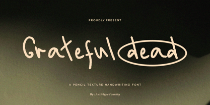 Grateful dead Font Poster 1