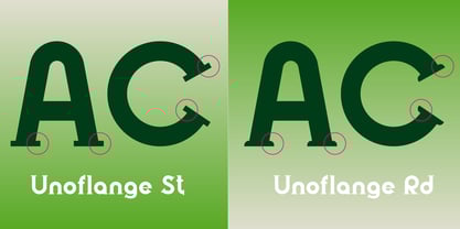 Unoflange Font Poster 3