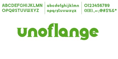 Unoflange Font Poster 2