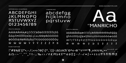 UT Manricho Font Poster 7