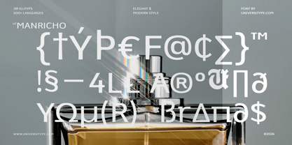 UT Manricho Font Poster 10