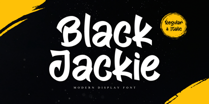 Black Jackie Font Poster 1