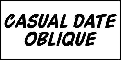 Casual Date JNL Font Poster 4