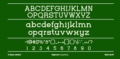 Sigmora Font Poster 8