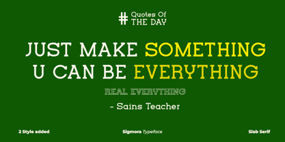 Sigmora Font Poster 4