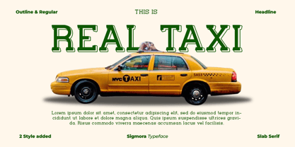 Sigmora Font Poster 3