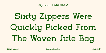Sigmora Font Poster 7