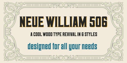 Neue William 506 Font Poster 1