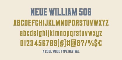 Neue William 506 Font Poster 7