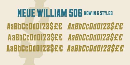 Neue William 506 Font Poster 8