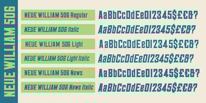 Neue William 506 Font Poster 3