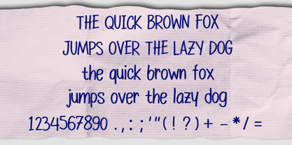 Ballpoint Handwriting Font Poster 4