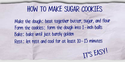 Ballpoint Handwriting Font Poster 3