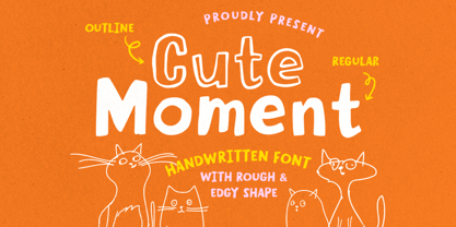 Cute Moment Font Poster 1