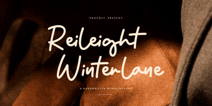 Reileight Winterlane Font Poster 1