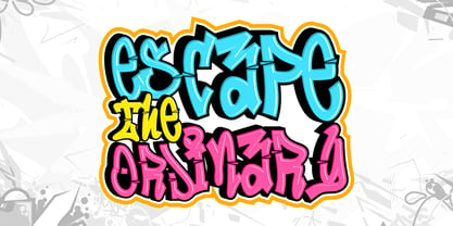 Lazy Street Graffiti Font Poster 2