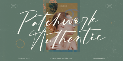 Patchwork Authentic Font Poster 1