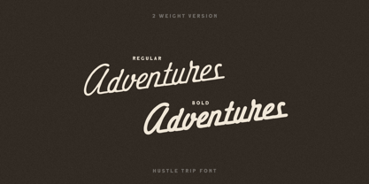 Hustle Trip Bold Font Poster 6