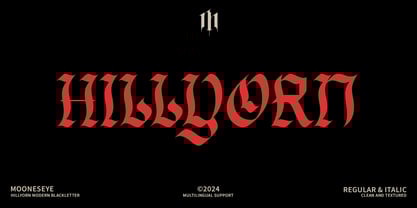Hillyorn Blackletter Font Poster 1