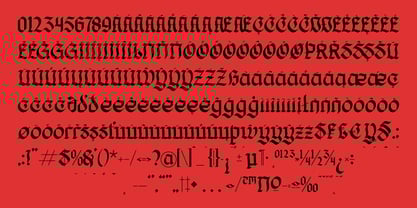 Hillyorn Blackletter Font Poster 6