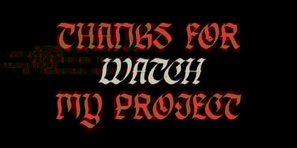 Hillyorn Blackletter Font Poster 11