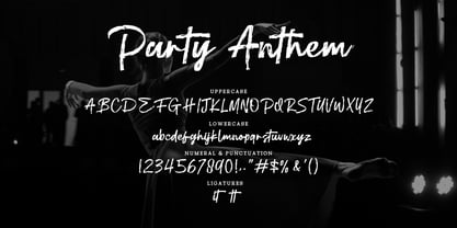 Party Anthem Font Poster 15