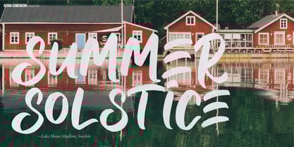 Aloha Sumericon Font Poster 2