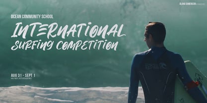 Aloha Sumericon Font Poster 3