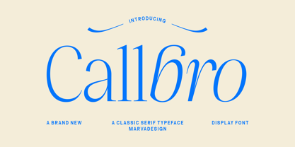 Callbro Font Poster 1
