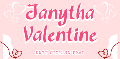 Janytha Valentine Font Poster 1