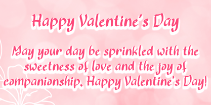 Janytha Valentine Font Poster 4