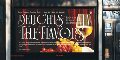 UT Silver Glass Font Poster 4