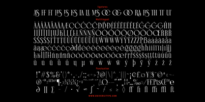 UT Silver Glass Font Poster 7