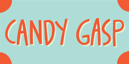 Candy Gasp Font Poster 1