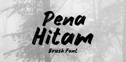 Pena Hitam Font Poster 1