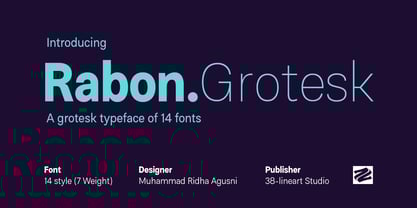 Rabon Grotesk Font Poster 1