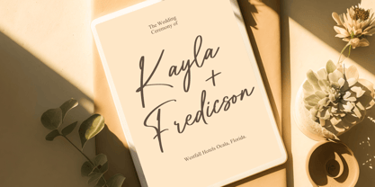 Fatmine Signature Font Poster 2