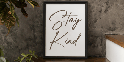 Fatmine Signature Font Poster 4