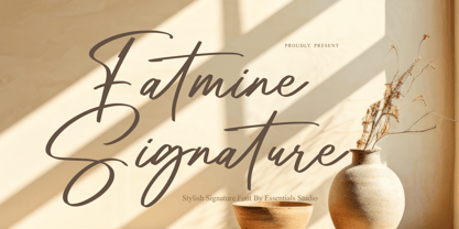 Fatmine Signature Font Poster 1