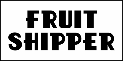 Fruit Shipper JNL Font Poster 2