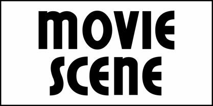 Movie Scene JNL Font Poster 2