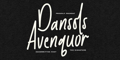 MC Dansols Avenquor Font Poster 1