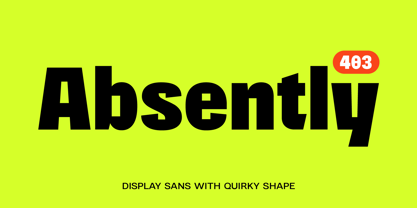 403 Absently Font Poster 1