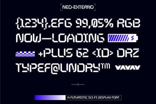 Neo Externo Font Poster 2